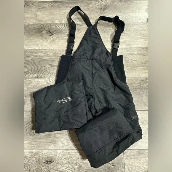 Obermeyer Kids Snow Ski Bibs Youth Size 6 Black Wore OnceI-Grow Never Used!!